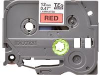 Brother TZE-431 labelprinter-tape Zwart op rood - thumbnail