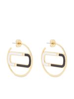 Marc Jacobs grandes boucles d'oreilles en émail - thumbnail