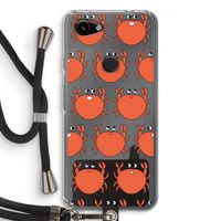 Krab: Pixel 3a Transparant Hoesje met koord