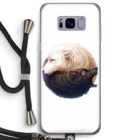 Yin Yang Wolves: Samsung Galaxy S8 Plus Transparant Hoesje met koord