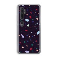Dark Rounded Terrazzo: Xiaomi Mi Note 10 Transparant Hoesje