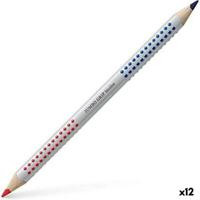 Kleurpotloden Faber-Castell Jumbo Blauw Rood (12 Stuks)