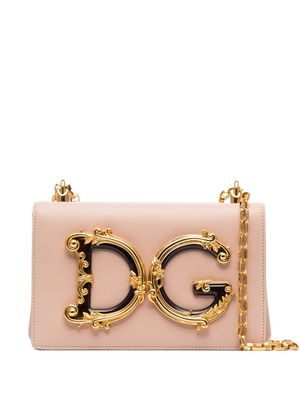 Dolce & Gabbana sac porté épaule DG Girls - Rose