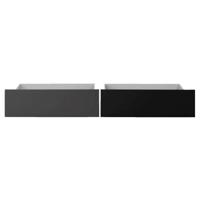 Leen Bakker - Opberglades Tempo - Antraciet/zwart - 31x99x70 Cm - Spaanplaat - Zwart#Grijs
