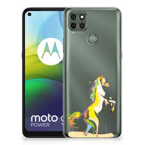 Motorola Moto G9 Power Telefoonhoesje met Naam Horse Color