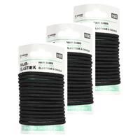 Benson Care Haar elastiekjes - 45x - zwart - zonder metaal - D5 cm Benson Care Haar elastiekjes - 45x - zwart - zonder metaal - D5 cm