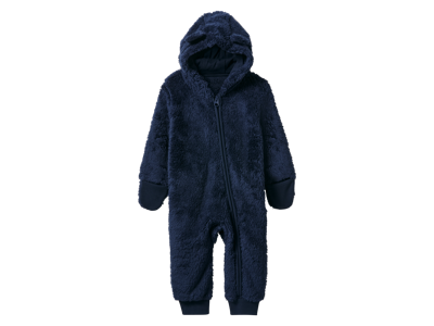 lupilu Baby teddyfleece onesie (Marineblauw, 74/80)