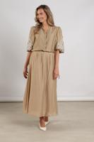 Nukus Rosie Blouse Embroidery Nks02157 Blouse 64 Camel