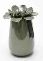 Madelief Vaas porselein 14x20cm blauw