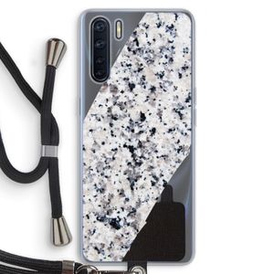 Gespikkelde marmer: Oppo A91 Transparant Hoesje met koord