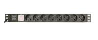 Gembird EG-PDU-014-C14 energiedistributie 8 AC-uitgang(en) 1U Zwart
