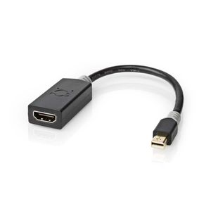 Mini-DisplayPort - HDMI©-Kabel | Mini-DisplayPort Male - HDMI©-Uitgang | 0,2 m | Antraciet