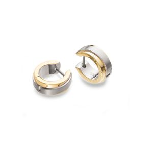 Boccia 0560-02 Oorringen titanium goud-en zilverkleurig 14 mm