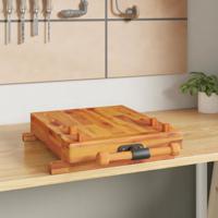 VidaXL Tafelwerkbank met bankschroef 52x44x9,5 cm massief acaciahout