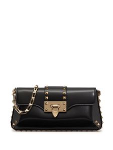 Valentino Garavani sac porté épaule Rockstud en cuir - Noir