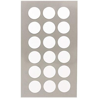 Hobby stickers - 216x stuks - D15 mm - witte ronde stickers - Kantoor stickers - Scrapbook - knutsel