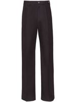Ferragamo pantalon chino à coupe évasée - Noir Ferragamo pantalon chino à coupe évasée - Noir