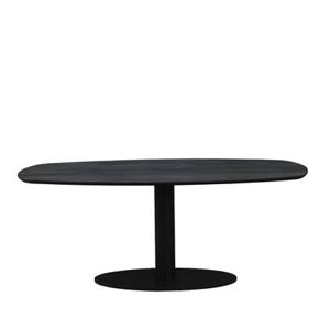 Eettafel Berlijn deens ovaal zwart 160cm