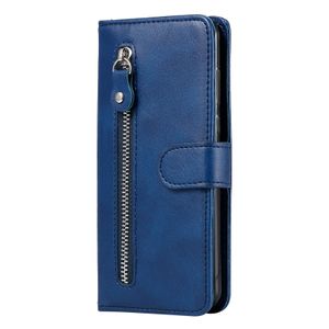 Samsung Galaxy A54 5G hoesje - Bookcase - Pasjeshouder - Portemonnee - Rits - Kunstleer - Blauw