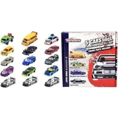 Majorette - Japan Bonus Series boxset - 5 metalen voertuigen - Accessoires om aan te passen - Vanaf 3 jaar