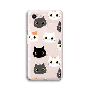 Katten: Google Pixel 3 XL Transparant Hoesje