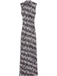 PUCCI robe longue Fiori Di Loto - Gris