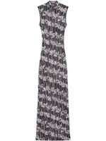 PUCCI robe longue Fiori Di Loto - Gris