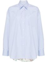 Stella McCartney chemise à col pointu - Bleu