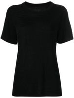 RTA t-shirt Flavia en soie et coton mélangés - Noir