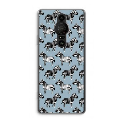Zebra: Sony Xperia Pro-I Transparant Hoesje
