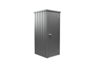 Biohort Julia L High metalen terraskast 77,7x87x180,9 cm kwartsgrijs metallic- - Metaal- Biohort