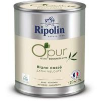 O'PUR verf voor muren, houtwerk & radiatoren - RIPOLIN - 472823 - Gebroken wit - Fluweel satijn - 2 L