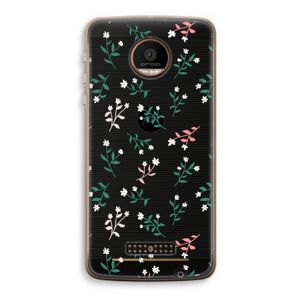 Small white flowers: Motorola Moto Z Force Transparant Hoesje