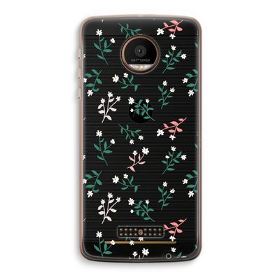 Small white flowers: Motorola Moto Z Force Transparant Hoesje
