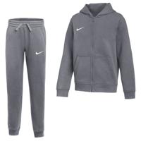 Nike Park 26 Fleece Vest Joggingpak Kids Donkergrijs Wit