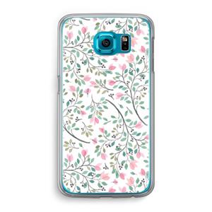 Sierlijke bloemen: Samsung Galaxy S6 Transparant Hoesje