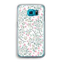 Sierlijke bloemen: Samsung Galaxy S6 Transparant Hoesje - thumbnail