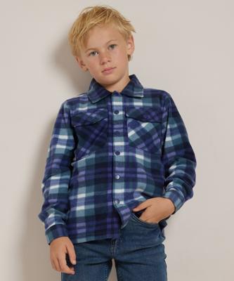 fleece overshirt met knopen fleece overshirt met knopen