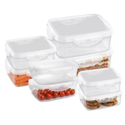 Plasticforte Vershoudbakjes set Classic - 8x stuks - vriezer en magnetron - kunststof - diverse mate