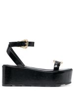 Versace Jeans Couture sandales Mallory à plateforme - Noir