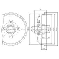 Delphi Diesel Remtrommel BFR111