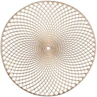 Zeller placemats - rond - mandala - goud - 38 cm - onderleggers