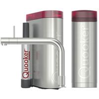 Quooker Front Keukenkraan Set - Kokend Warm- en Koud Water - RVS - Inclusief PRO3 Reservoir & CUBE - Direct Gekoeld Bruisend Water