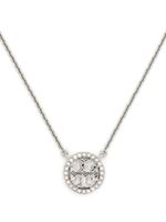 Tory Burch collier Miller à pendentif logo - Argent