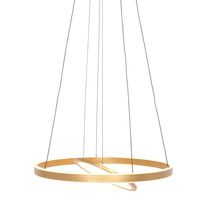 Steinhauer Hanglamp Ringlux  2 lichts Ø 60 cm mat goud