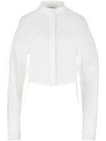 Ferragamo chemise en coton à col officier - Blanc