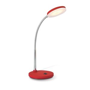 Home sweet home LED bureaulamp Polly 28 cm - rood