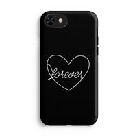 Forever heart black: iPhone SE 2020 Tough Case