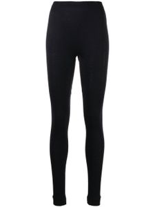 Hanro legging en soie à design stretch - Noir