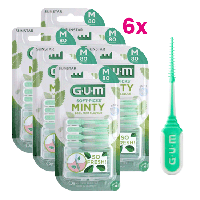 GUM Soft-Picks Comfort Flex Cool Mint Regular - 6 x 80 stuks
